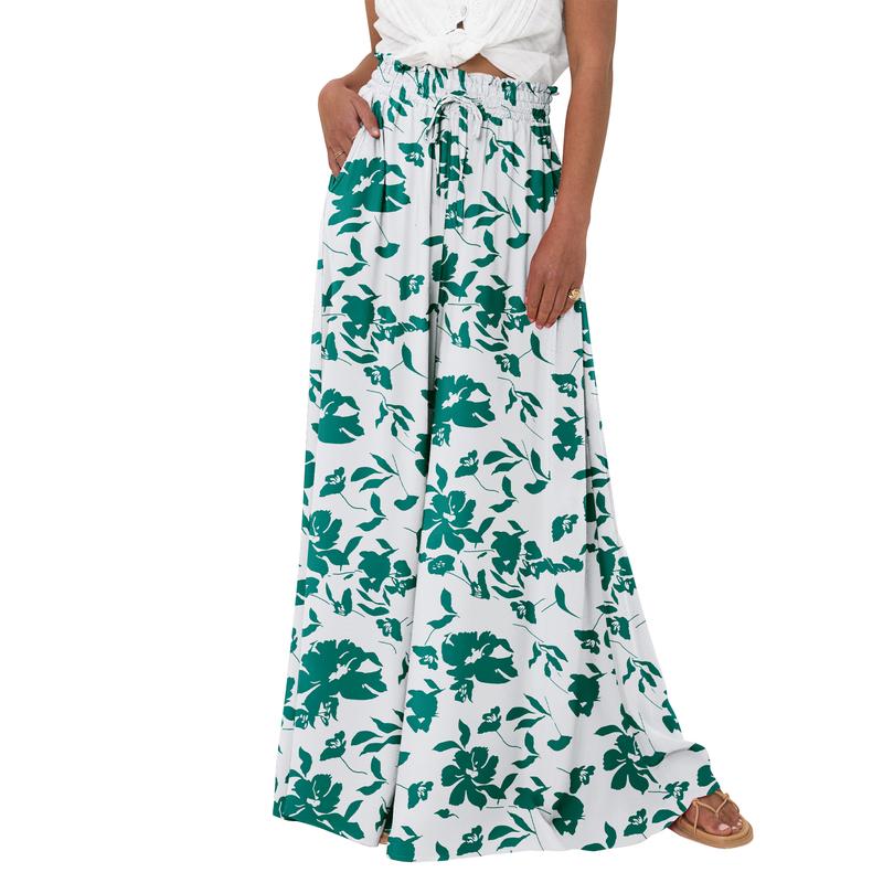 High Waist Wide Leg Palazzo Pants with Pockets