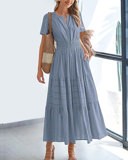 Boho Style Casual Maxi Dress