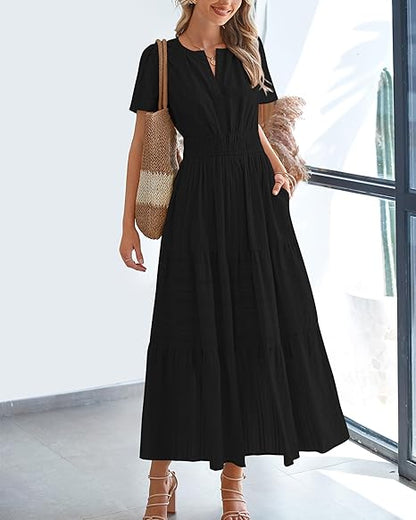 Boho Style Casual Maxi Dress