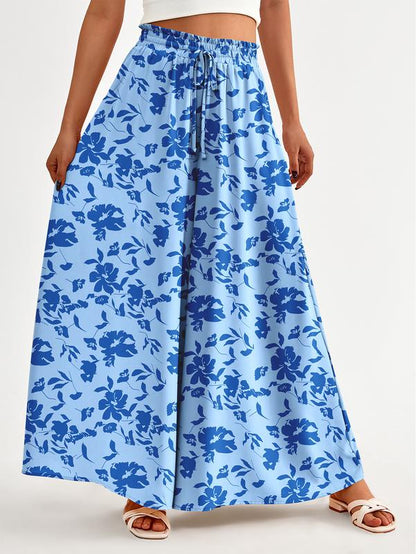 High Waist Wide Leg Palazzo Pants with Pockets