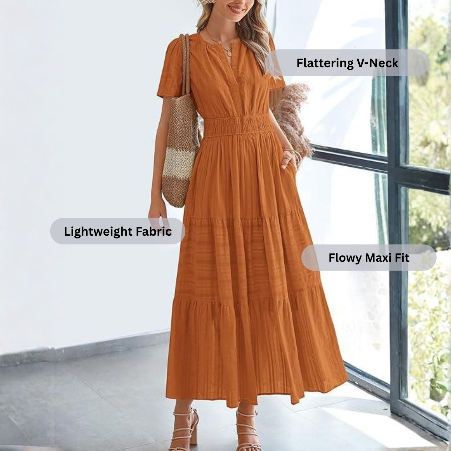 Boho Style Casual Maxi Dress