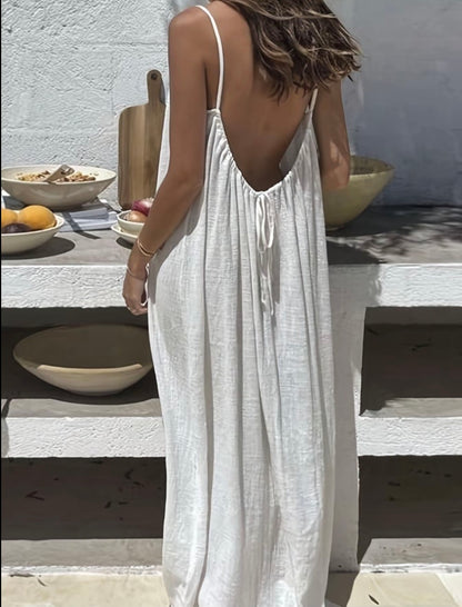 Women’s Solid Color Cami Maxi Dress