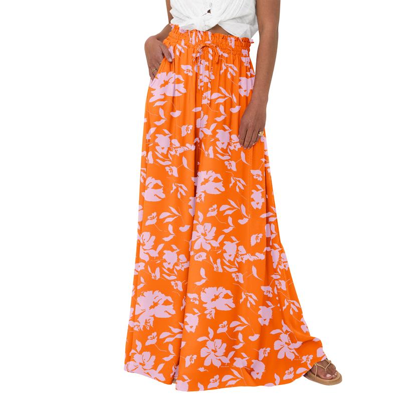 High Waist Wide Leg Palazzo Pants with Pockets