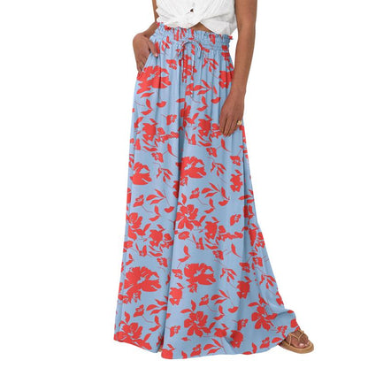 High Waist Wide Leg Palazzo Pants with Pockets