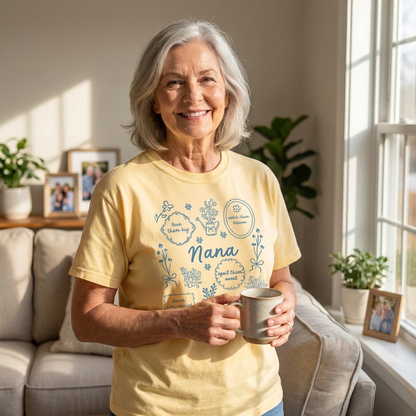 Personalized Comfort Tee for Moms & Grandmas