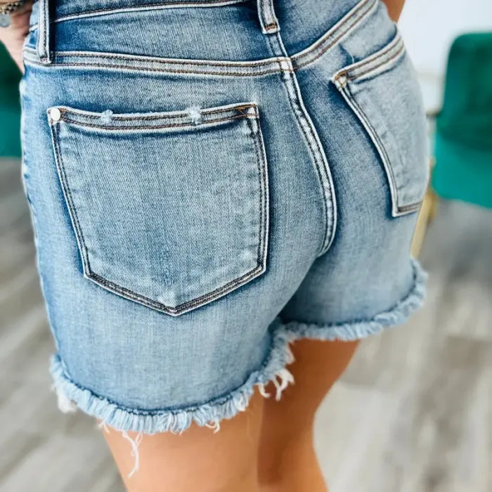 Bombshell Babe Adjustable Button Short