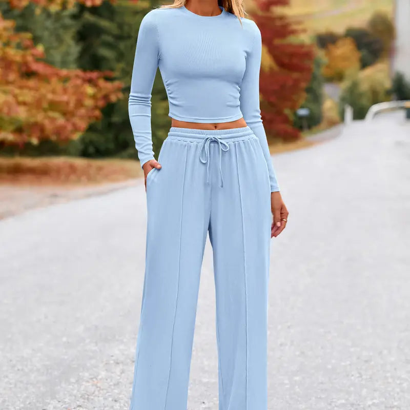 2-Piece Ribbed Knit Set