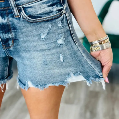 Bombshell Babe Adjustable Button Short